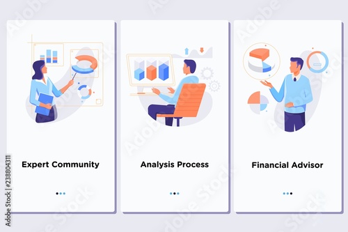 Computing storage technology, large database, data analysis, digital information concept.UI UX GUI app interface template