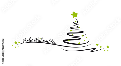 tannenbaum schwarz-grün - frohe weihnachten