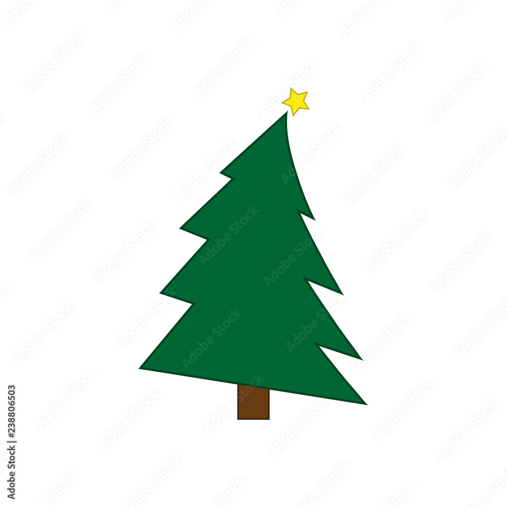Fototapeta premium Christmas tree icon
