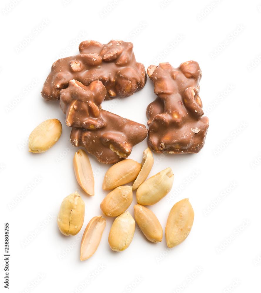 Peanuts covered chocolate. Peanuts covered chocolate.