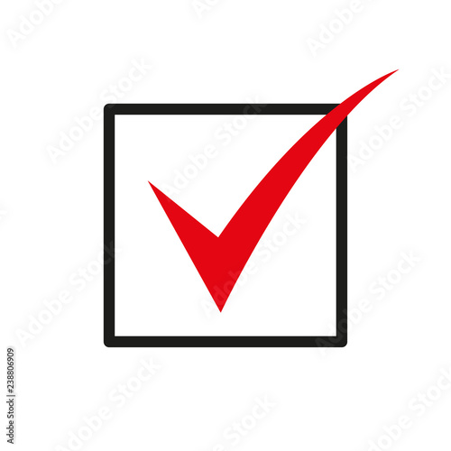 Sign of consent. check mark
