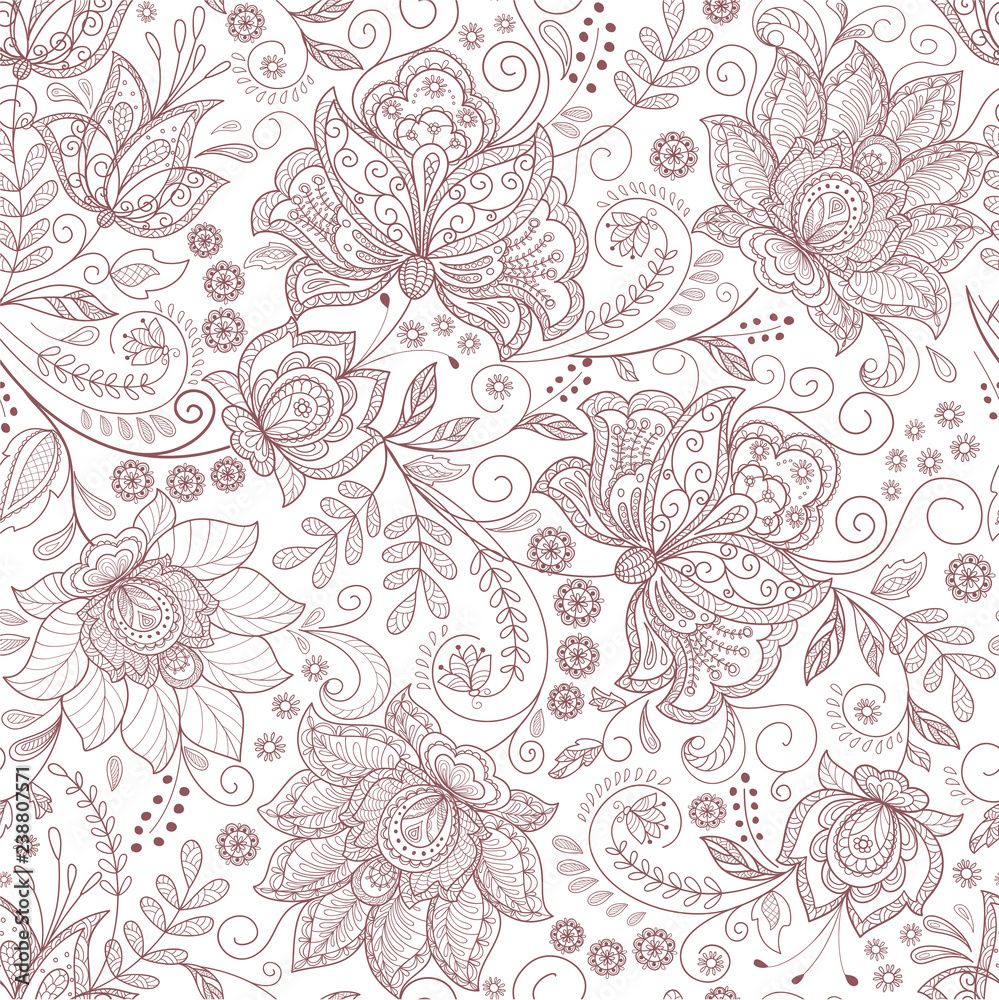 seamless background with flowers branch seamless background with flowers branch