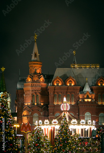New year decoration on Moscow Red Square