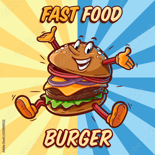 burger cartoon