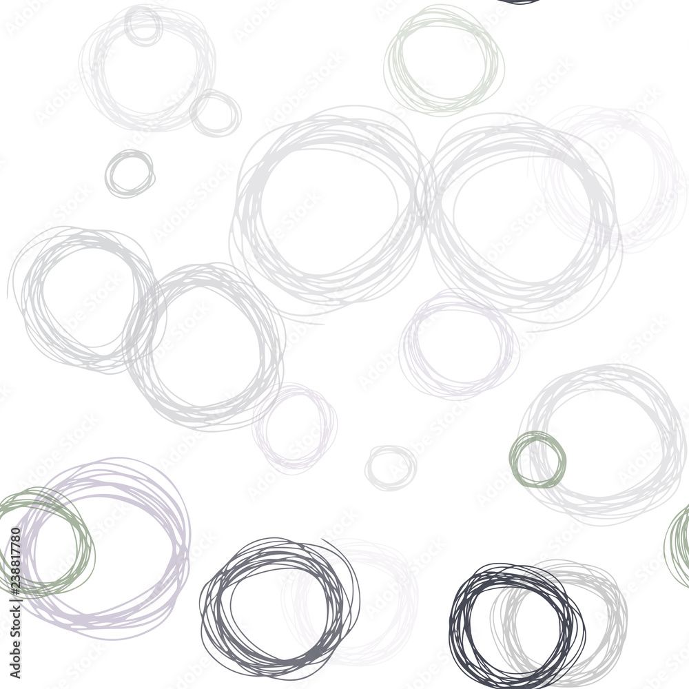 Light Pink, Green vector seamless template with circles. Light Pink, Green vector seamless template with circles.