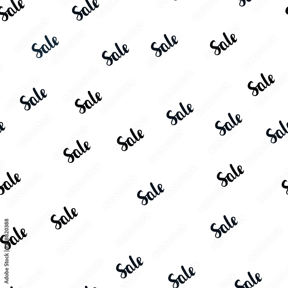 Dark BLUE vector seamless cover with symbols of sales. Dark BLUE vector seamless cover with symbols of sales.