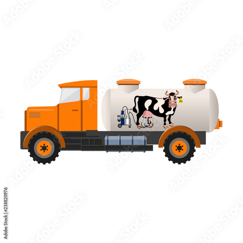 Milk tank truck