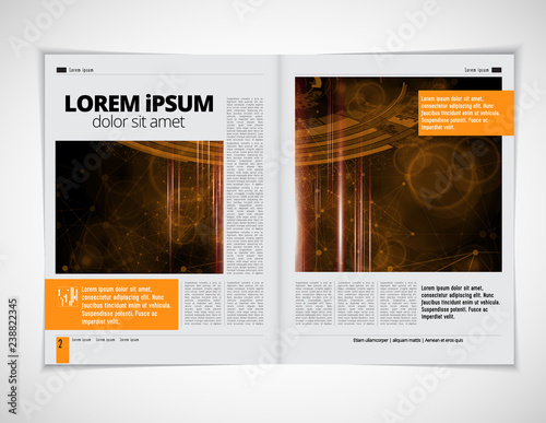 Template vector design ready for use for brochure, annual report or magazine