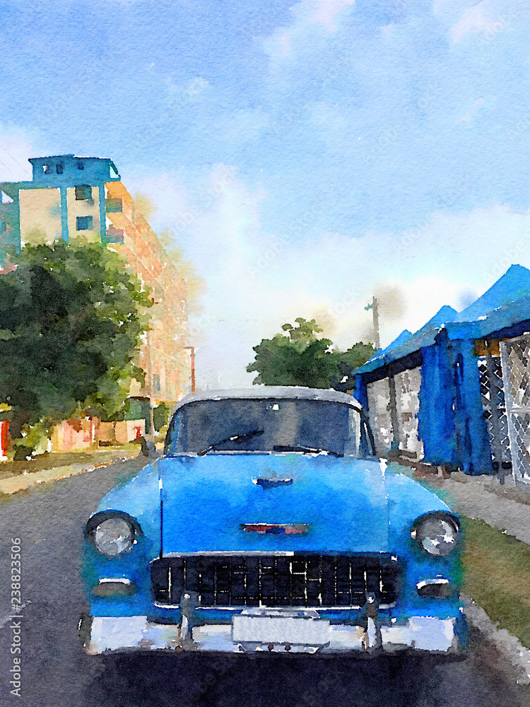 Vintage classic car in Havana