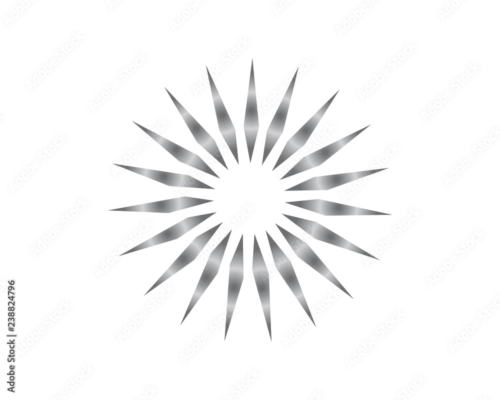 Vector Icon Logo Template Sun light design Vector Icon Logo Template Sun light design