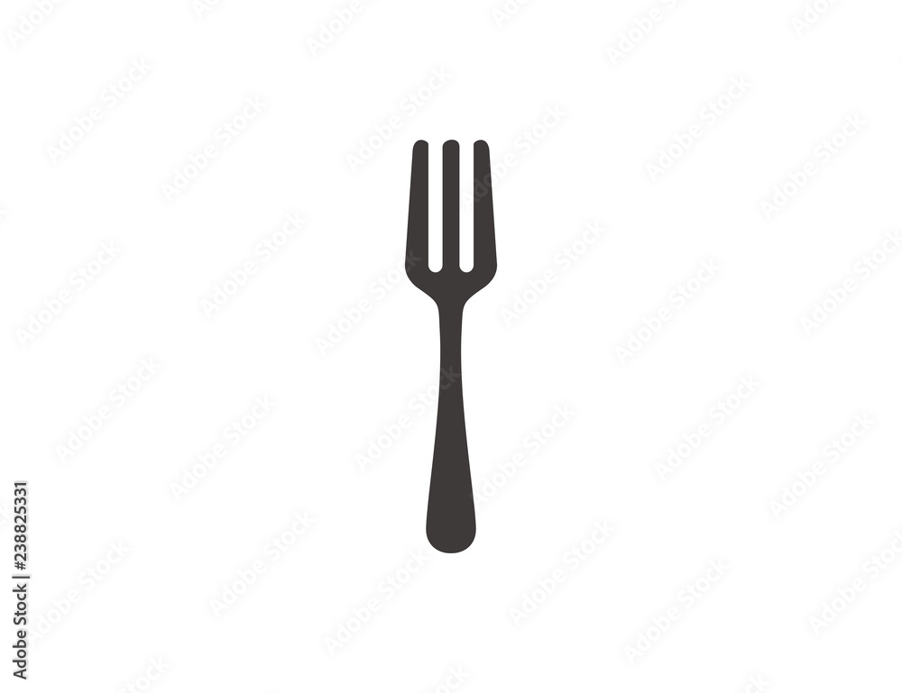 Fork icon vector Fork icon vector
