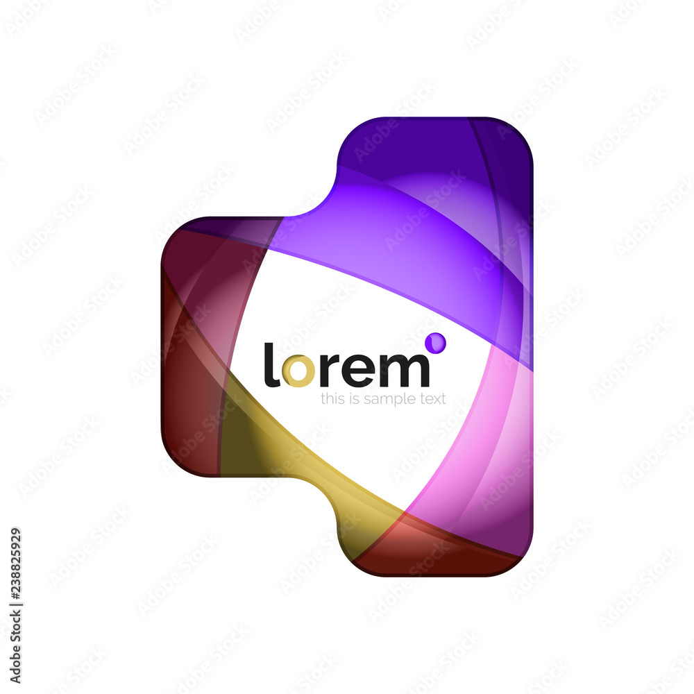 Abstract geometric business icon Abstract geometric business icon