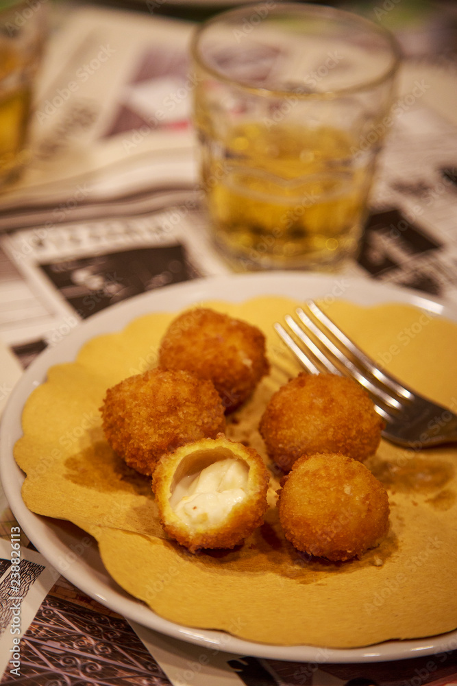 Mozzarelline fried in Rome Mozzarelline fried in Rome