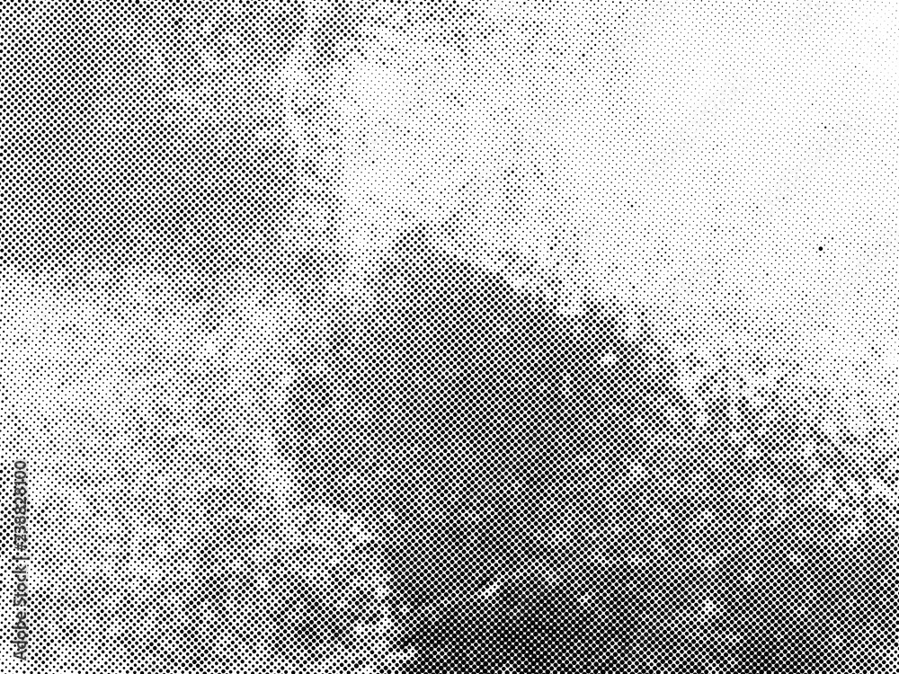 Fototapeta premium Subtle halftone vector texture overlay. Monochrome abstract splattered background.