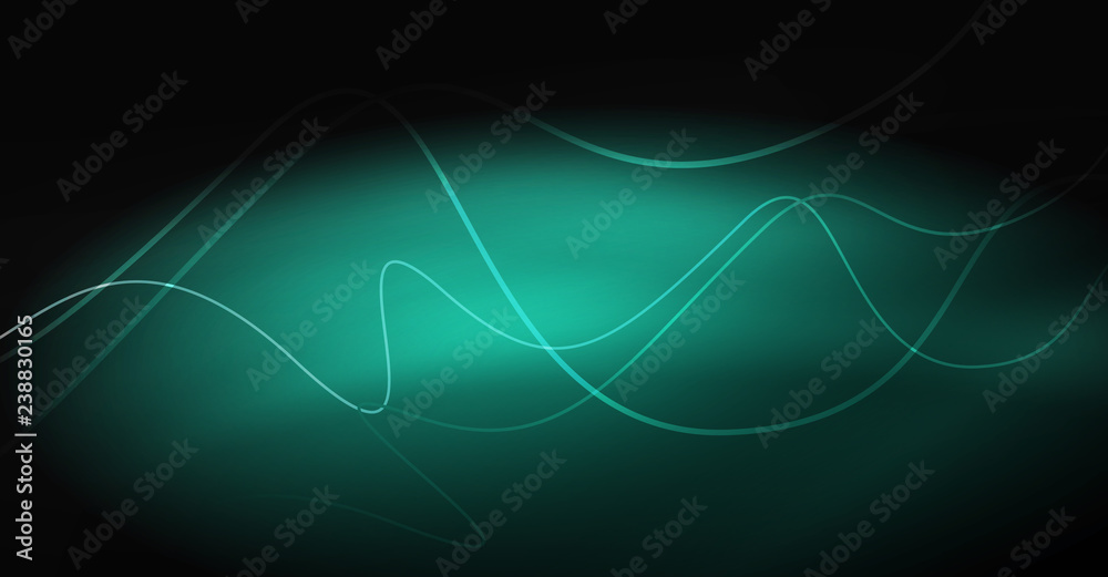 Neon lines wave background. Abstract composition