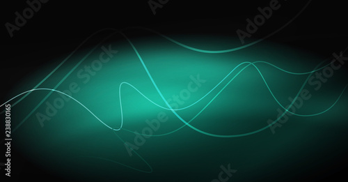 Neon lines wave background. Abstract composition