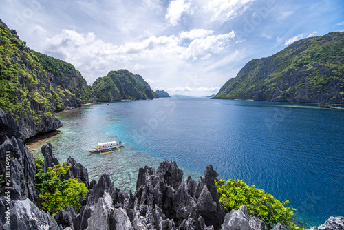 Beautiful Landscape in El nido Martinloc shrine, Palawan