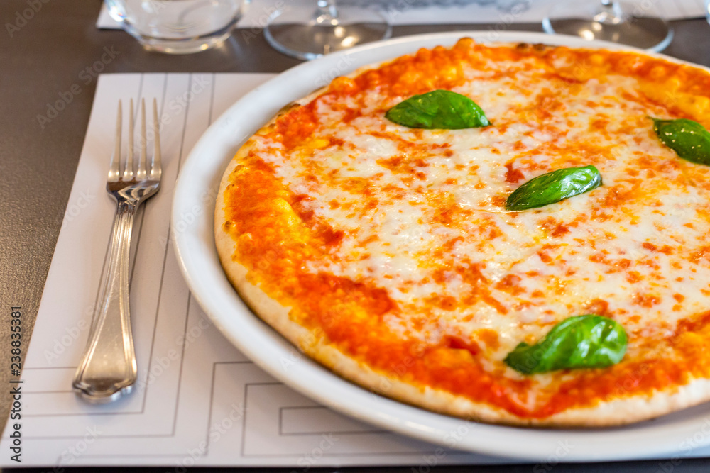 Tipical pizza margherita in Rome Tipical pizza margherita in Rome