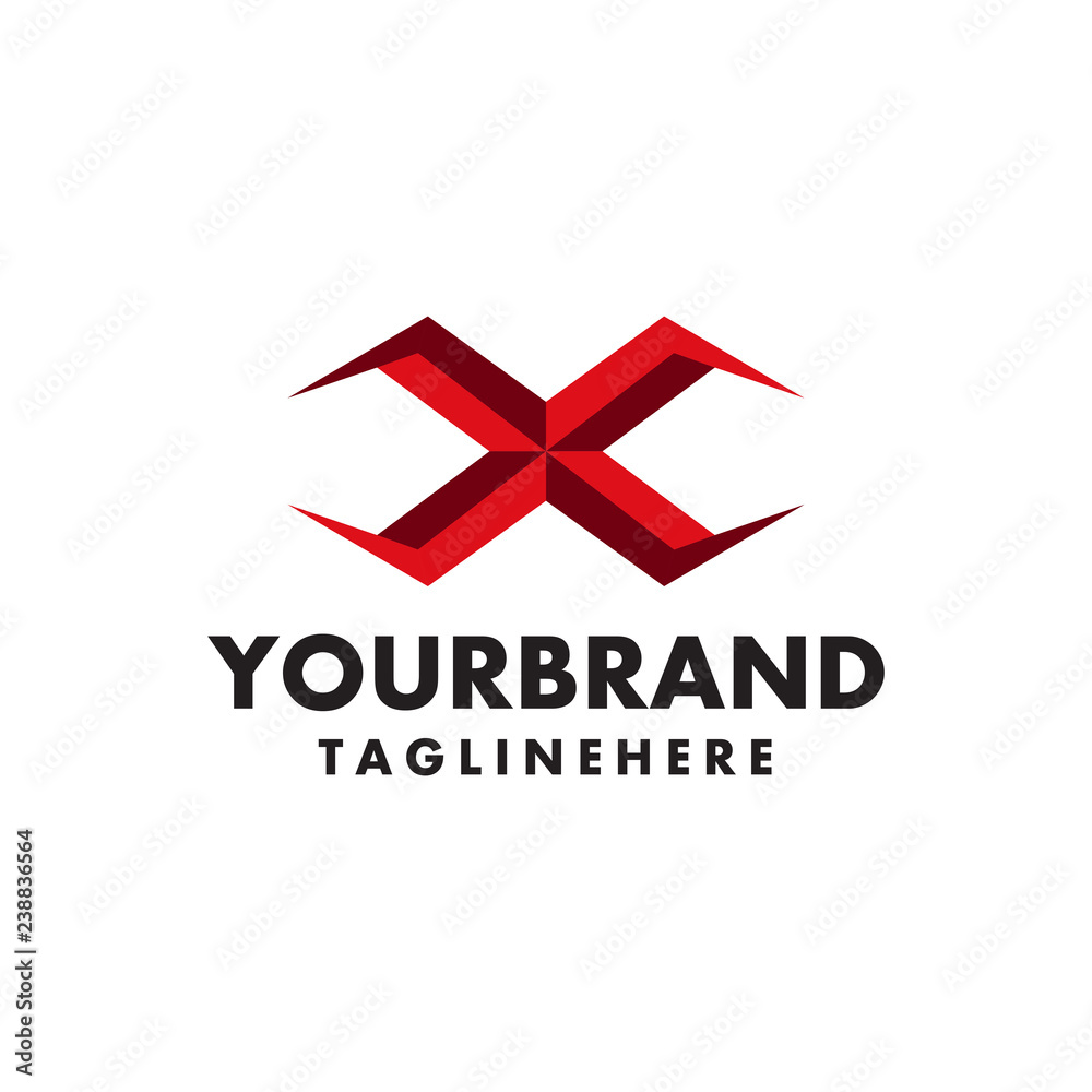Obraz premium attractive Letter X vector logo symbol.