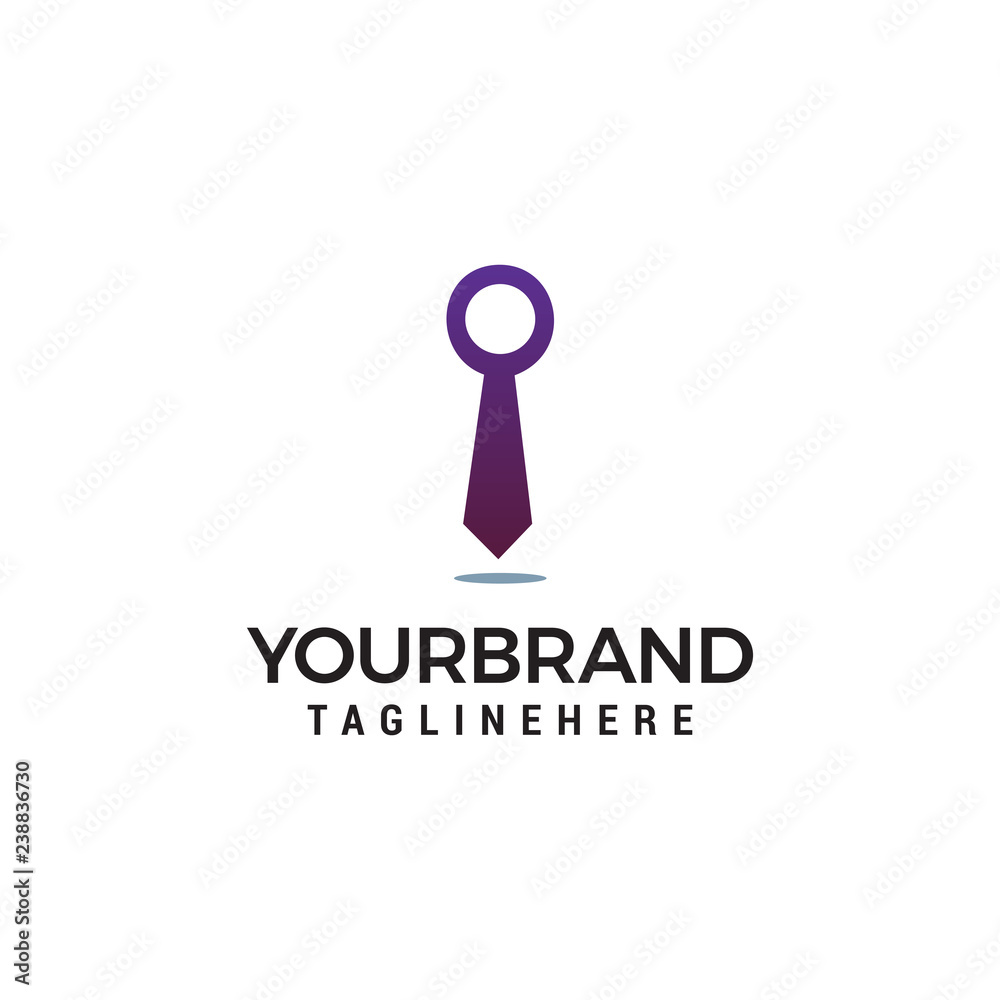 Business Tie Logo template vector Business Tie Logo template vector