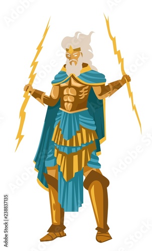 zeus jupiter god of ray