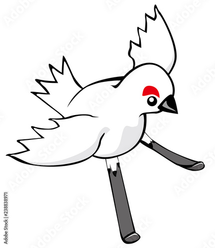 スキーをする雷鳥 Stock イラスト Adobe Stock