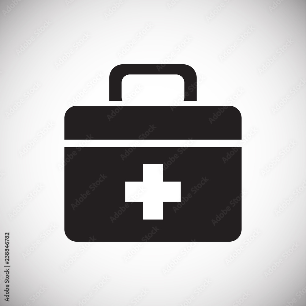 Camping first aid kit on white background for graphic and web design, Modern simple vector sign. Internet concept. Trendy symbol for website design web button or mobile app Camping first aid kit on white background for graphic and web design, Modern simple vector sign. Internet concept. Trendy symbol for website design web button or mobile app