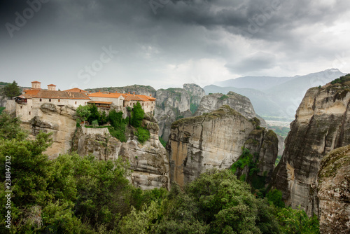 View of the Meteora monastery