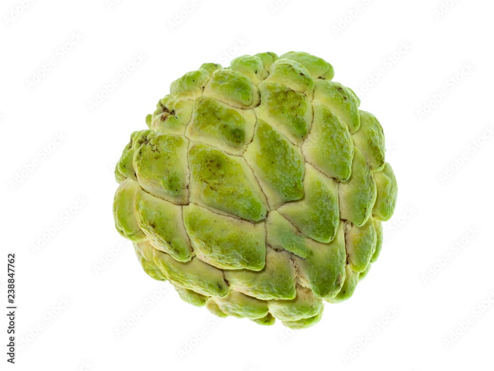 Sugar apple on white background. Sugar apple on white background.