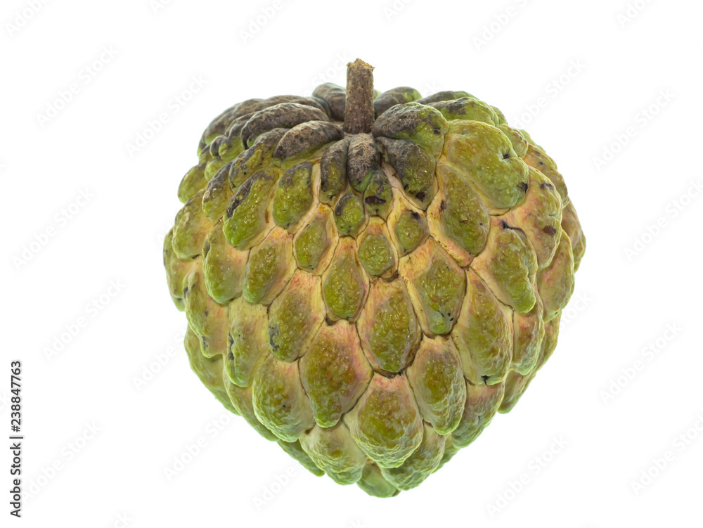 Sugar apple on white background. Sugar apple on white background.