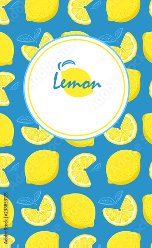 creative business brochure template with lemons