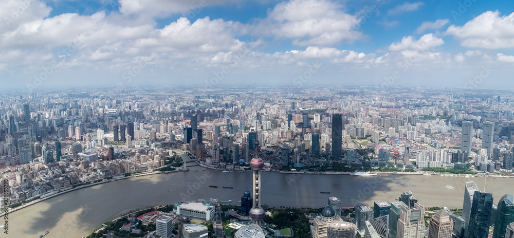 shanghai panorama, high angle of view