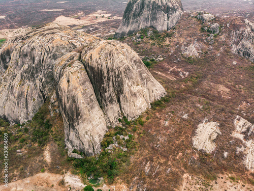 AERIAL VIEW OF WILDERNESS OF CEARA , SEMI ARID REGION, BRAZIL  photo