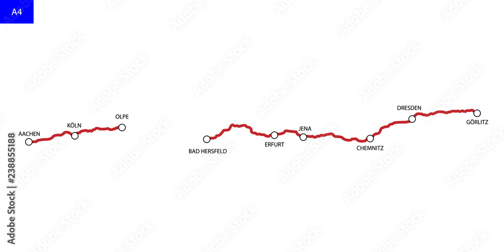 Road map of Germany Road map of Germany