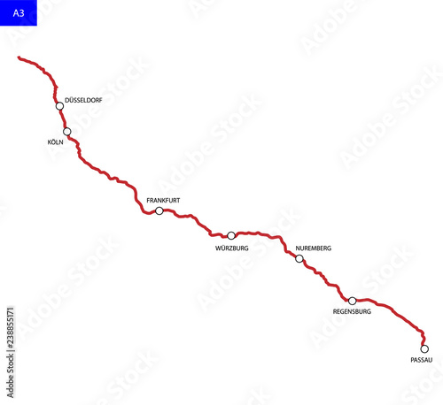 Road map of Germany