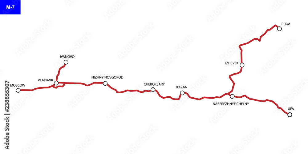 Road map of Russia Road map of Russia