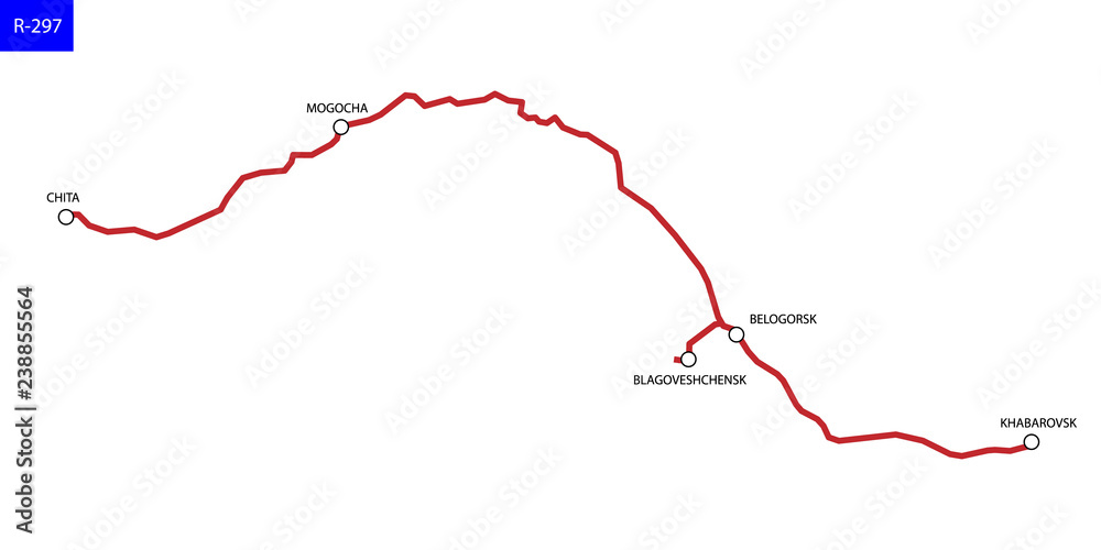 Road map of Russia Road map of Russia
