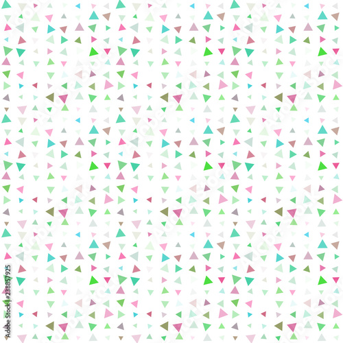 Abstract seamless pattern background with multi-colored varied triangles.