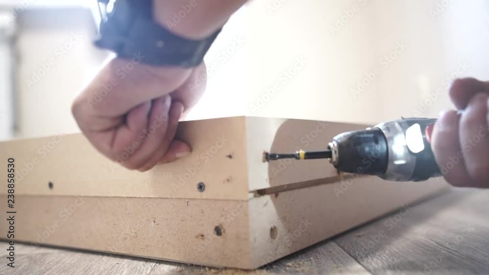 the screws in the door box with screwdriver the screws in the door box with screwdriver