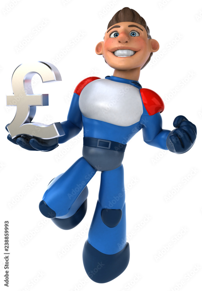 Super modern superhero - 3D Illustration Super modern superhero - 3D Illustration
