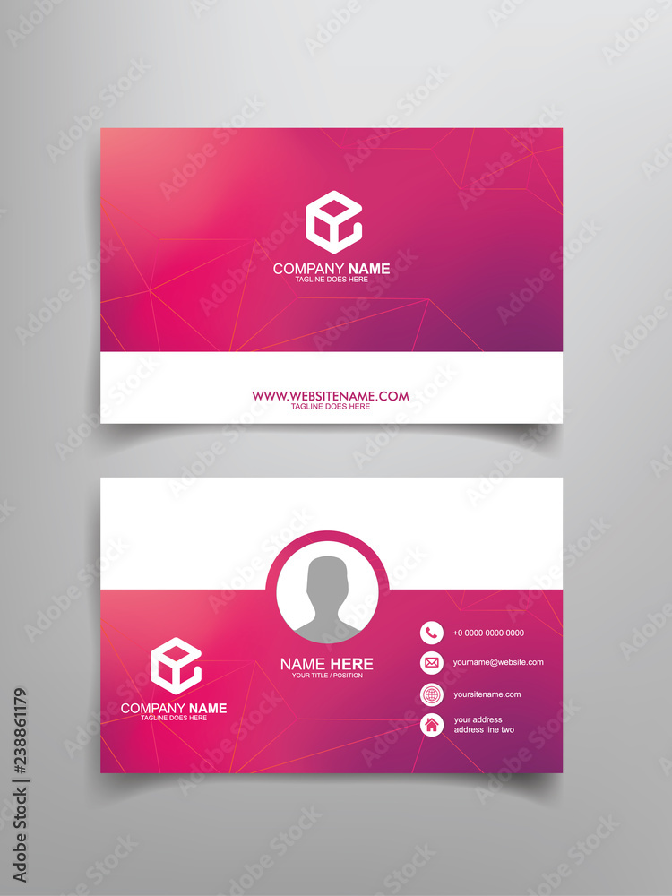 business card template design 
