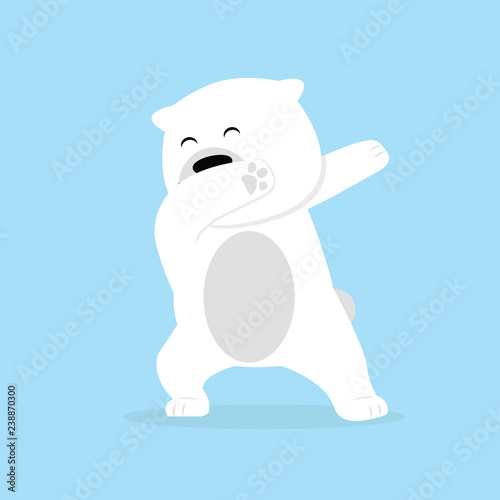 Lonely polar Bear dabbing movement