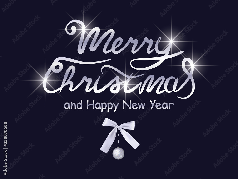 Merry Christmas and Happy New Year greeting card Merry Christmas and Happy New Year greeting card