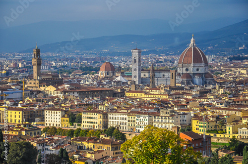 Panorama of Florence from Piazzale Michelangelo - Tuscany Italy
