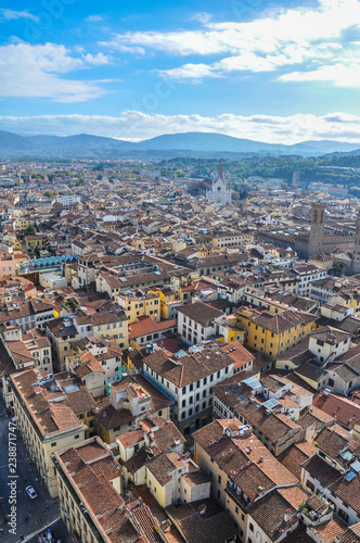 Panorama of Florence with the cathedral dome - Tuscany Italy