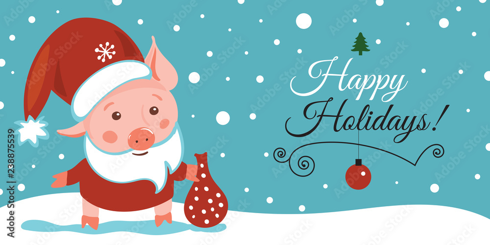 Sketching New year 2019 illustration, pig. Hand drawn logo, emblem, symbol of year, Christmas Sketching New year 2019 illustration, pig. Hand drawn logo, emblem, symbol of year, Christmas