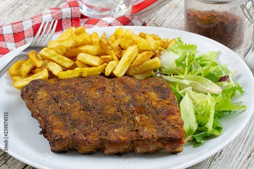 grilled pork rib