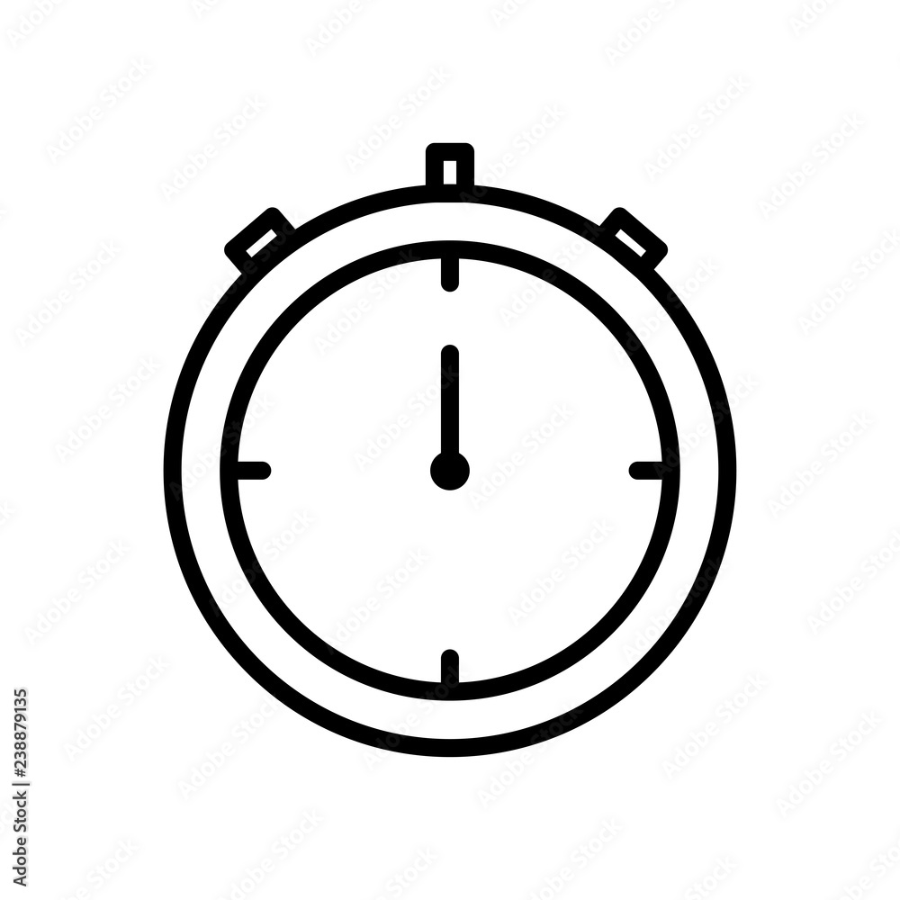 Stopwatch vector icon Stopwatch vector icon
