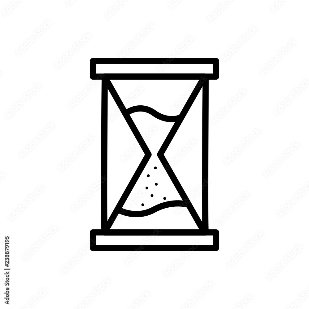 Sandclock vector icon Sandclock vector icon