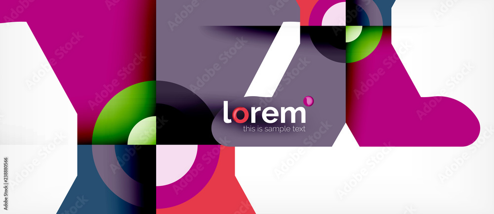 Geometric colorful shapes composition abstract background. Minimal dynamic design Geometric colorful shapes composition abstract background. Minimal dynamic design